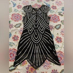 Beaded 1920s style flapper dress.